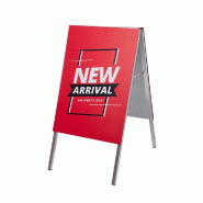 Exposiciónate Chevalet Stick-On A2 ZPSOA1-HW - argenté aluminium 8596052202223