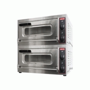 Four électrique Zanolli Vulcano 4+4 - multifonction à sole fixe pour pizzas - 560x460x290 mm Four électrique Zanolli Vulcano 4+4 - multifonction à sole fixe pour pizzas - 560x460x290 mm