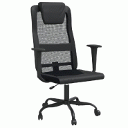 Helloshop26 - Chaise fauteuil siège de bureau informatique étude réglable en hauteur noir 02_0024072 - noir métal 3000214666976
