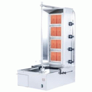 Machine à kebab 4 feux Gaz PREMIUM / LATEK - gris inox 3701770822461 Machine à kebab 4 feux Gaz PREMIUM / LATEK - gris inox 3701770822461