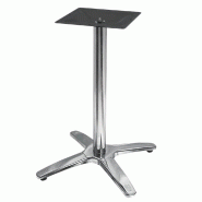 Piètement Roma Ht72 en inox brillant pour table extérieure 70x70, Ø80cm maxi