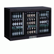 Polar Arrière-bar 3 portes coulissantes vitrées 330 Litres noir, 350 W, 220 V - MONO - CC605