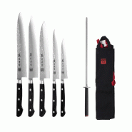 Set complet Nomade 8 pièces KOTAI Tsubame – 6 couteaux et 2 accessoires - inox 708999029216