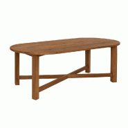 STELLAMEUBLES Table à manger KUTAI rectangulaire en teck recyclé naturel  90x200cm - 5208067140171