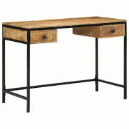 VidaXL Bureau d'écriture avec tiroir Marron 105 x 50 x 75 cm Modèle Sirius Sud - 4019633