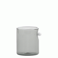 Zafferano Coffret De 4 Verres Collection Oyster En Verre Borosilicate Soufflé À La Main Avec Détail Perle Opaque Couleur Gris Design Moderne - gris