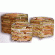 Bacs à plantes en bois hexagonal - jc780024045 Bacs à plantes en bois hexagonal - jc780024045
