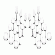 Bjorn Set de verres complet LAGOM - 24 pièces - transparent 3701488310038