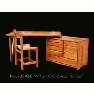 Bureau avec caisson en orme massif - mister casctoub