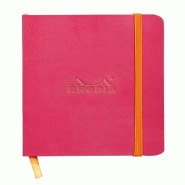 Carnet souple Rhodiarama framboise A6, 144p./72 feuilles ivoire 90 g/m², ligné - rose 117312C
