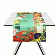 Chemin de table Excelsa Furisode coton 45x140 cm multicolore - multicolore textile 68733 Chemin de table Excelsa Furisode coton 45x140 cm multicolore - multicolore textile 68733