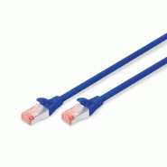DIGITUS Câble de raccordement CAT 6 S/FTP, 10 m, bleu - bleu 4016032322191