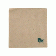 ECOLOMIQUE - 50 Pcs - Serviette papier écrue 2 plis 400 x 400 mm - papier 210SEC41412P