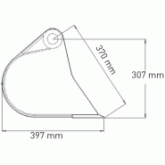 Godets de curage pour mini-pelle jusqu'à 2,5 tonnes largeur 800mm - ase