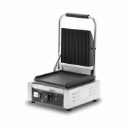 Grill Panini - Viande nervuré - 1.8kW - 300x300x200mm - Fonte nervurée - Mec - 0615402651646