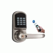 HT-K2201BL - Serrure Bluetooth avec Verrou et Option 5 Verrous - Nickel Satiné