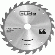 Lame de scie carbure - 165 x 20 mm - 24 dents pour scie g58232 Lame de scie carbure - 165 x 20 mm - 24 dents pour scie g58232