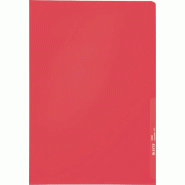 LEITZ chemises standard A4 en polypropylène grainé rouge - Lot de 100 - 40000025