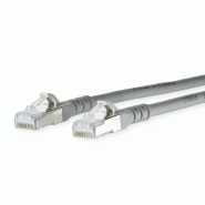 METZ CONNECT Cordon de brassage Cat.6A AWG 26, gris, 1,5 m METZ CONNECT Cordon de brassage Cat.6A AWG 26, gris, 1,5 m