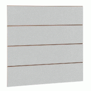 Panneau rainuré R30 L120xP120cm épaisseur 18mm - gris alu_0