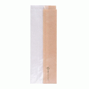 Sachet sandwich en papier kraft ingraissable avec fenêtre eco 9+5,5x26cm par 250