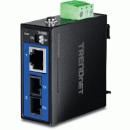 TRENDnet TI-FGSC Convertisseur fibre SC industriel renforcé multimode, 1000 Base-FX 1 km_0