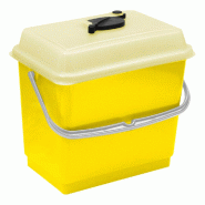 TTS Seau avec couvercle 4 litres jaune - 8011706135660 TTS Seau avec couvercle 4 litres jaune - 8011706135660