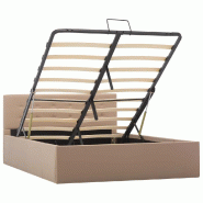 VidaXL Cadre de lit à rangement hydraulique sans matelas 120x200 cm Modèle Xervonia - 285530