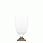 Zafferano Verre À Eau Maestro Série Collection Artisanale En Verre Soda Lime Soufflé À La Main Couleur Gris Lot De 4 Pièces Design Vénitien - gr