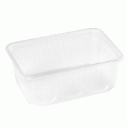 Barquette Transparente Polypro 1000cc + couvercle par 300 pièces JORIDEAL - transparent plastique polypropylène 3519400999342