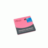 Bloc-notes INFONOTES rose vif (7,5 x 7,5 cm) - 4011169654320