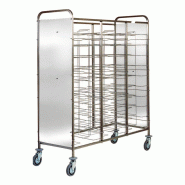 Chariot pour plaques GN avec panneaux latéraux, 30x 530x600 mm, h 125 mm - VIRTUS - 0615402215817 Chariot pour plaques GN avec panneaux latéraux, 30x 530x600 mm, h 125 mm - VIRTUS - 0615402215817