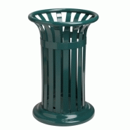 Corbeille metal 60 l ronde vert ligne tulipe Corbeille metal 60 l ronde vert ligne tulipe