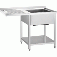 Évier Gredil avec fond et rebord 1200 x 700 x 900 mm, un bac à droite, à monter soi-même - DST12774RA