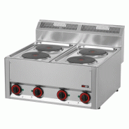 Fourneau électrique 4x feu sans soubassement 400 V | REDFOX - SP 60 ELS