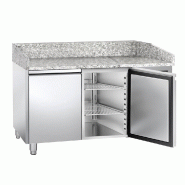 Gasfrit - Table à Pizza Réfrigérée de Préparation à 2 Portes 1500 x 800 x 1000 mm avec Plan de Travail en Marbre | Table Réfrigérée pour Pizz Gasfrit - Table à Pizza Réfrigérée de Préparation à 2 Portes 1500 x 800 x 1000 mm avec Plan de Travail en Marbre | Table Réfrigérée pour Pizz