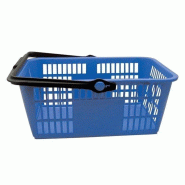 Panier libre service 15 L - rouge - anse bloquante en position verticale