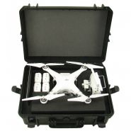 Phantom 3 pro &amp; adv - malette de rangement pour drone - caltech  - mallette étanche - ven-p3