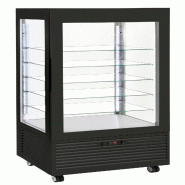 Roller Grill Vitrine verticale, négative ventilée, noire avec étagères en verre, 490 litres RDN 800 FB - noir verre RDN 800 FB