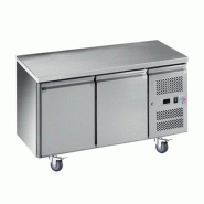 Table desserte positive centrale profondeur 600 - 2 portes | L2g - SNACK2100TN-L2G