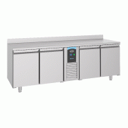 Table réfrigérée bord relevé 4 portes mono block - P7489.5410