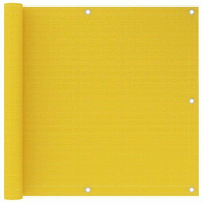 VidaXL Écran de balcon Jaune 90x600 cm PEHD Modèle Soleil City - 310999