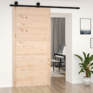 Vidaxl porte de grange 100x1,8x204,5 cm bois massif de pin 824623