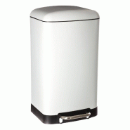 WellHome - Poubelle ariane métal blanc 30 l - blanc WH14405