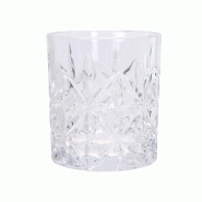 WellHome - Set de 4 verres en verre d'une capacité de 230 ml Ø7,5x8cm - transparent verre WH16446