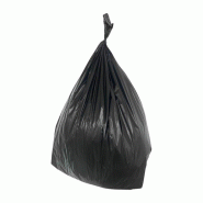 ​​​​​​​Lot de 100 sacs poubelle résistants 70 Litres en polyéthylène recyclé noir