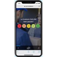 Borne de satisfaction virtuelle avec qr code plateforme enquête de satisfaction