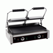 Cuistance Grill Panini Double Professionnel – plaques fonte réglables, bac récupérateur - PG2SA Cuistance Grill Panini Double Professionnel – plaques fonte réglables, bac récupérateur - PG2SA