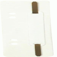 Exacompta Lot de 250 Fixe-dossier à lamelles, polypro, coloris blanc - blanc plastique 426002B_0