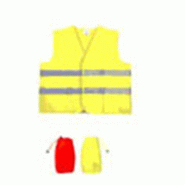 Gilet de signalisation haute visibilité - bandes rétroréfléchissantes 3M - couleur jaune